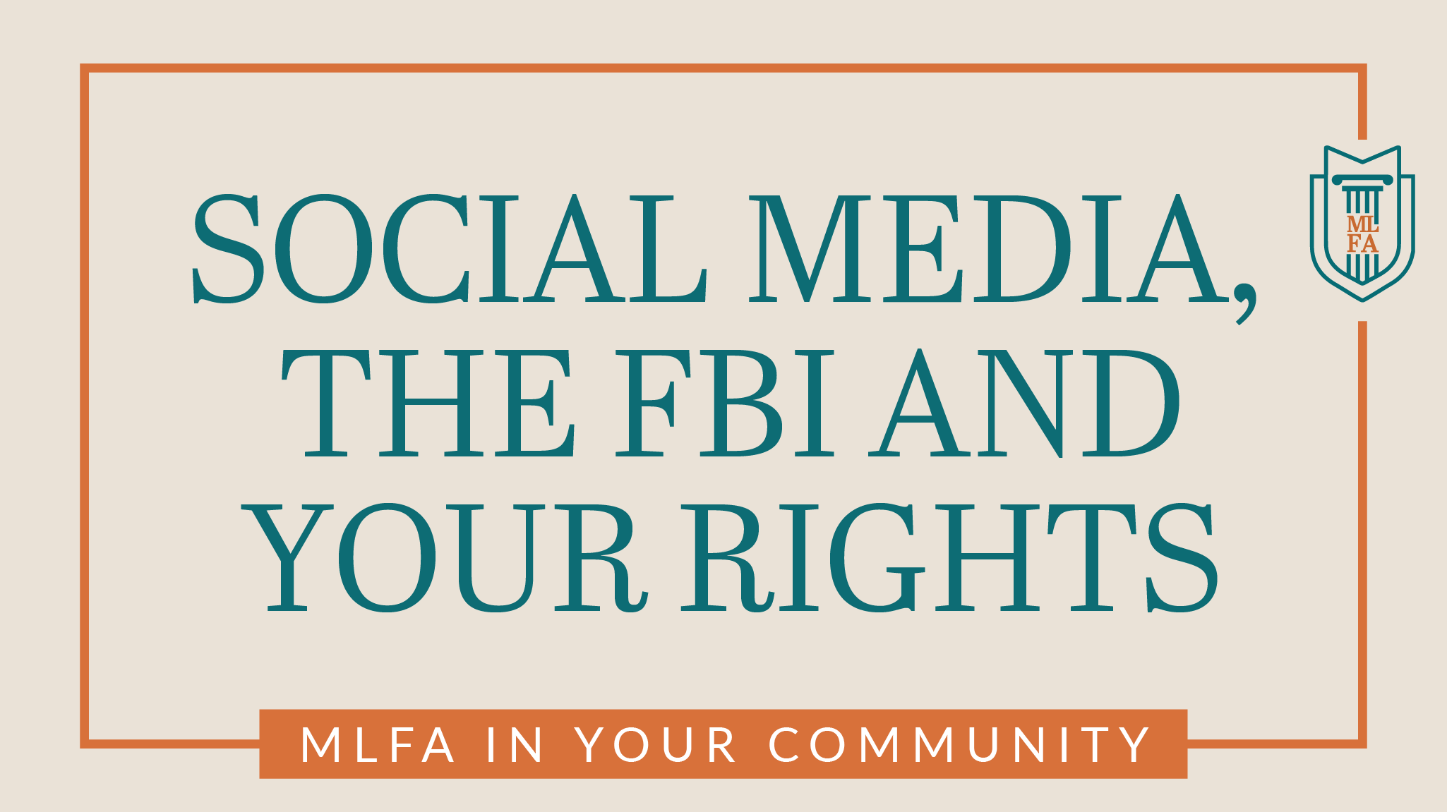 Social Media, the FBI and Your Rights - presentation